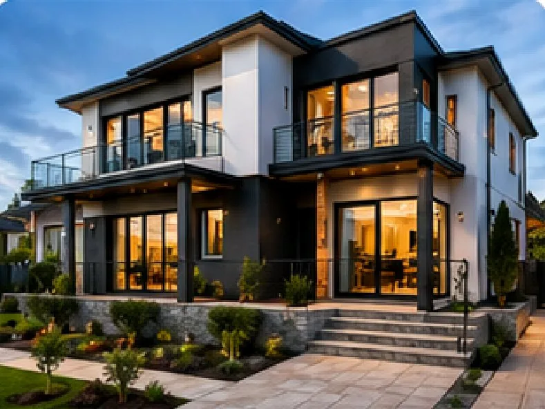 Completed residential building