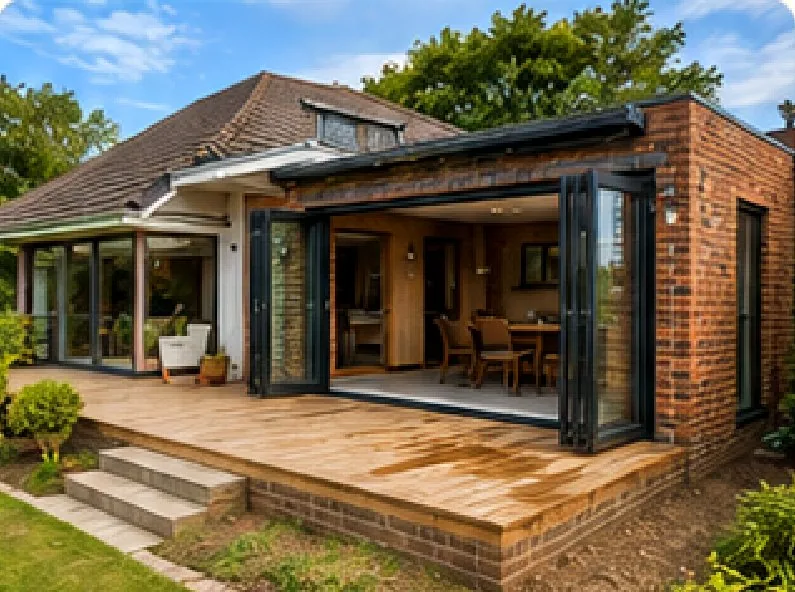 Building extension under construction